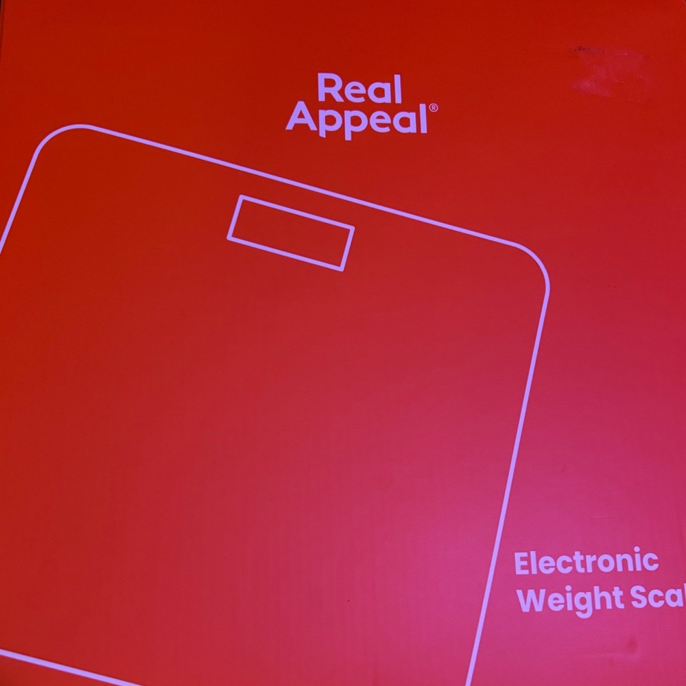 Real Appeal Electronic Weight Scale - Red